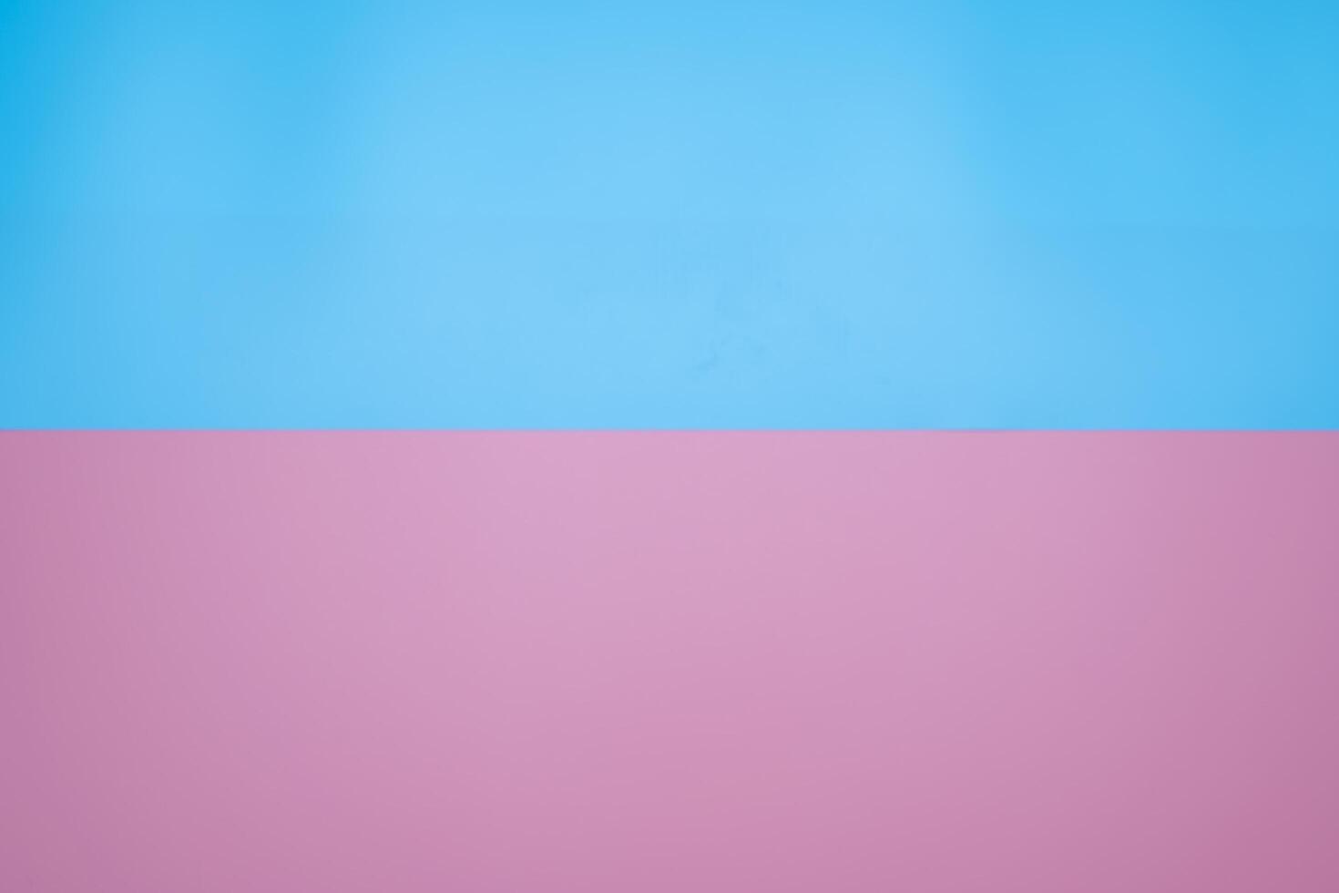 Background of two horizontal squares, blue and pink. photo