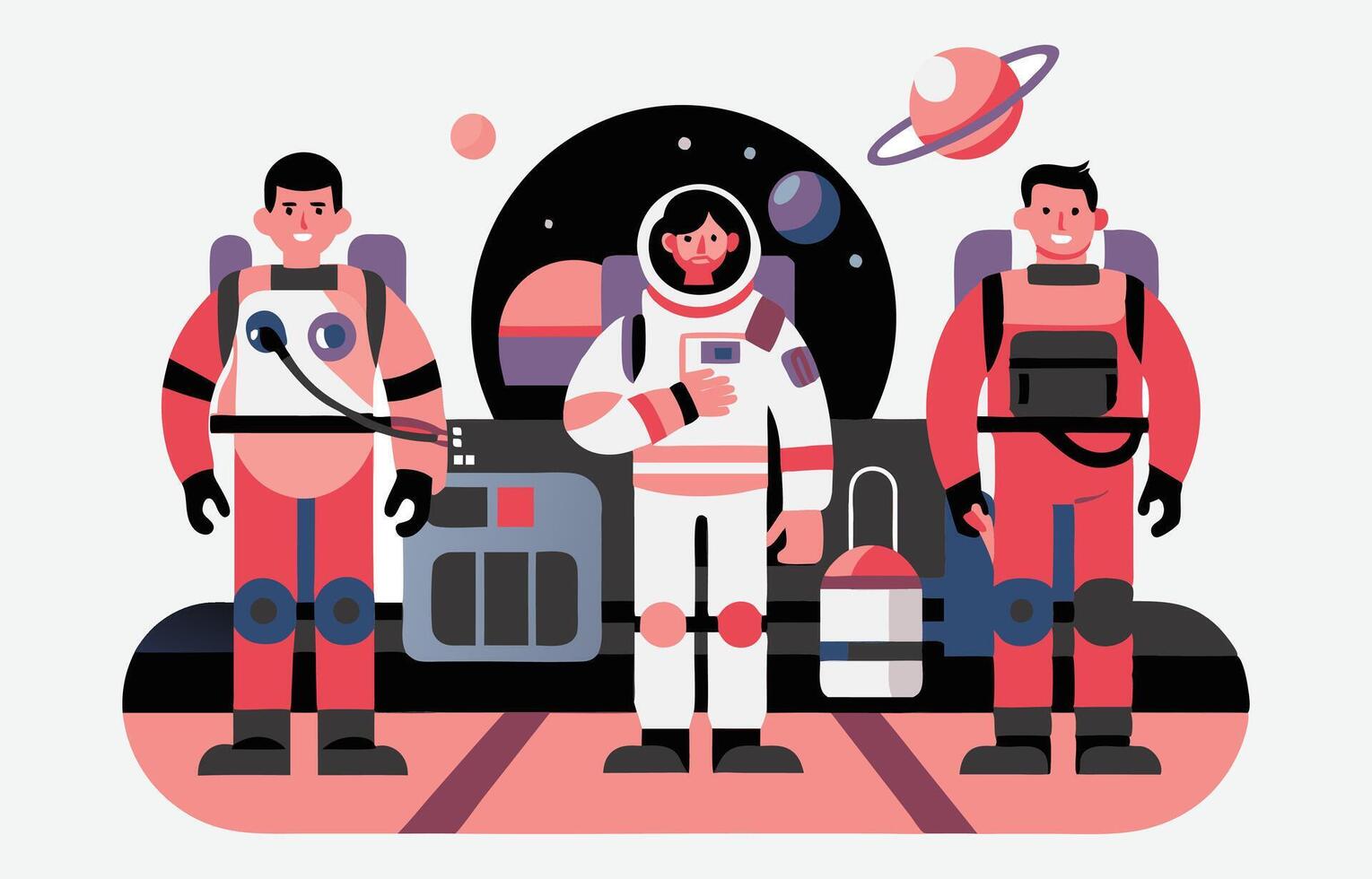 Journey Beyond, Space Expedition Victoria Station - The Ultimate Cosmic Adventure vector