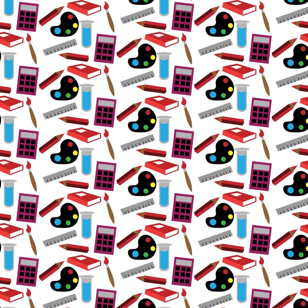 Back to school pattern vector