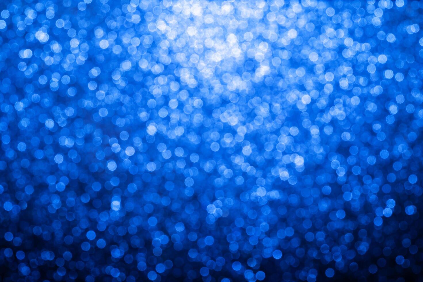 Abstract Blue bokeh defocus glitter blur background. photo