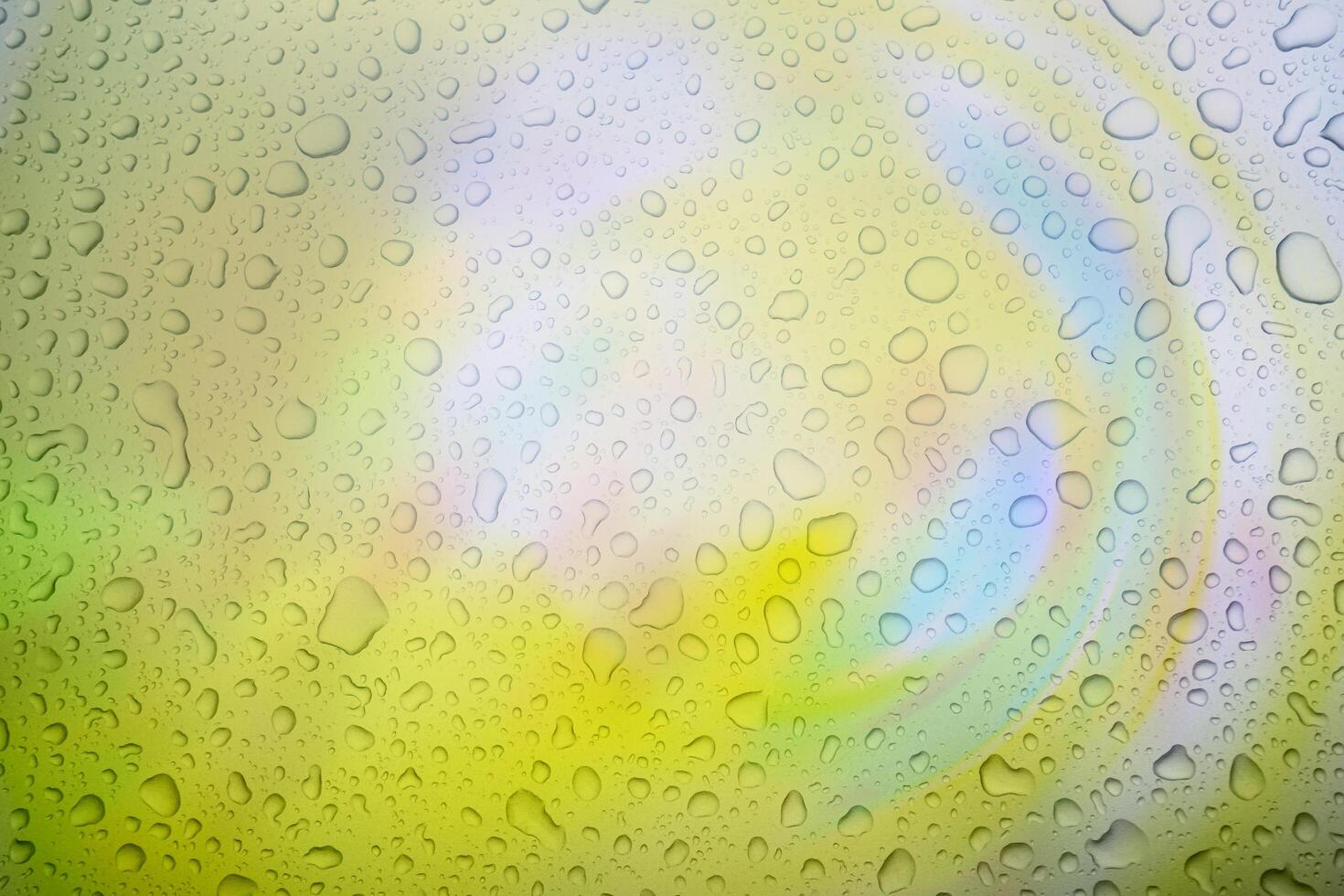 Abstract water droplets isolated background. Seasonal cooling light decorative abstract design element. Winter elegant photo