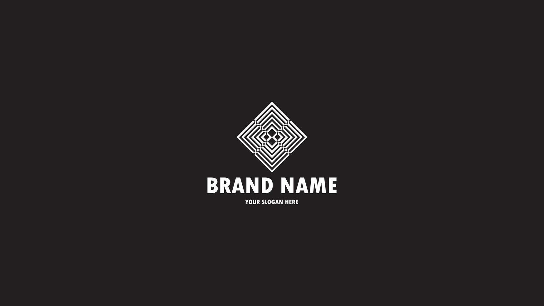 abstract monogram logo design, icon logo suitable for idea your brand business isolated in black, creative modern trendy design vector