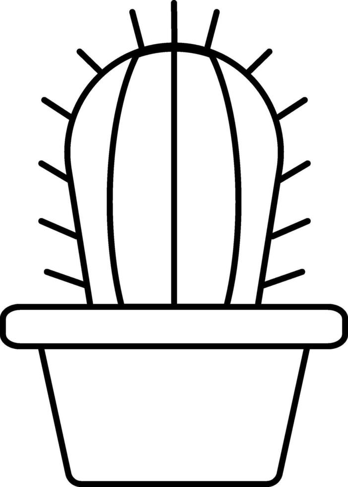 Simple icon of a cactus vector