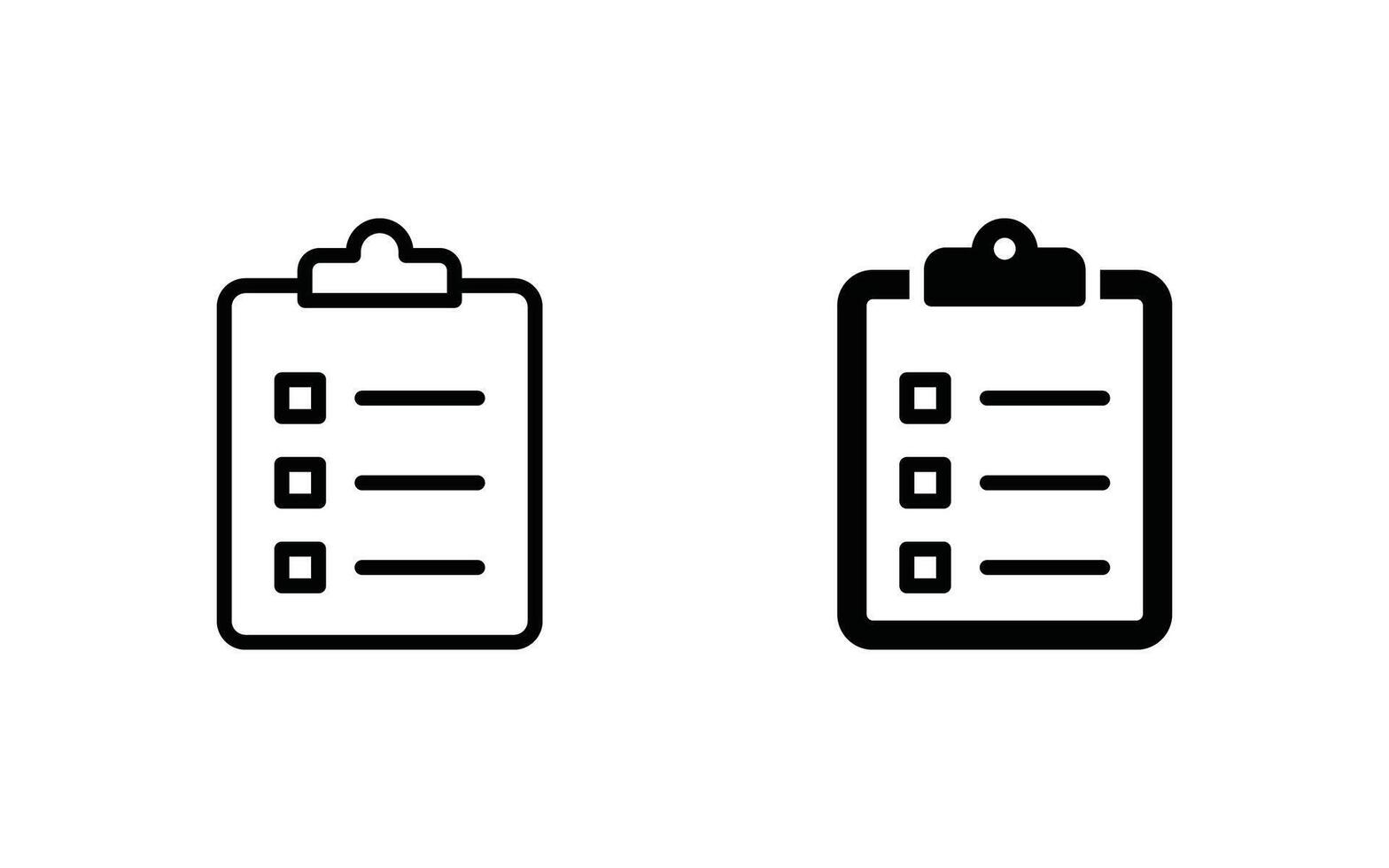 Clipboard icon set illustration vector