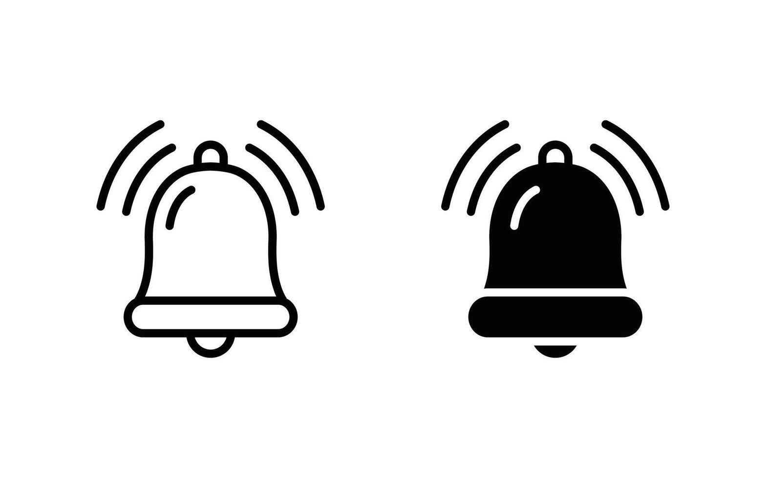 Notification bell icon set. bell icon illustration vector