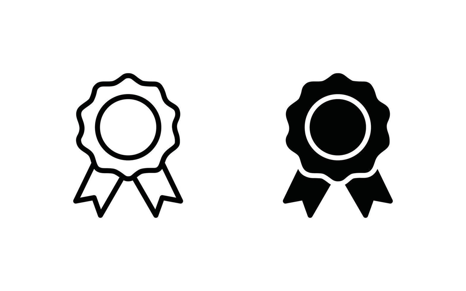 certified medal icon set. Approval check signs, verified, quality symbol. Certified, qualified, the best, check mark icon vector