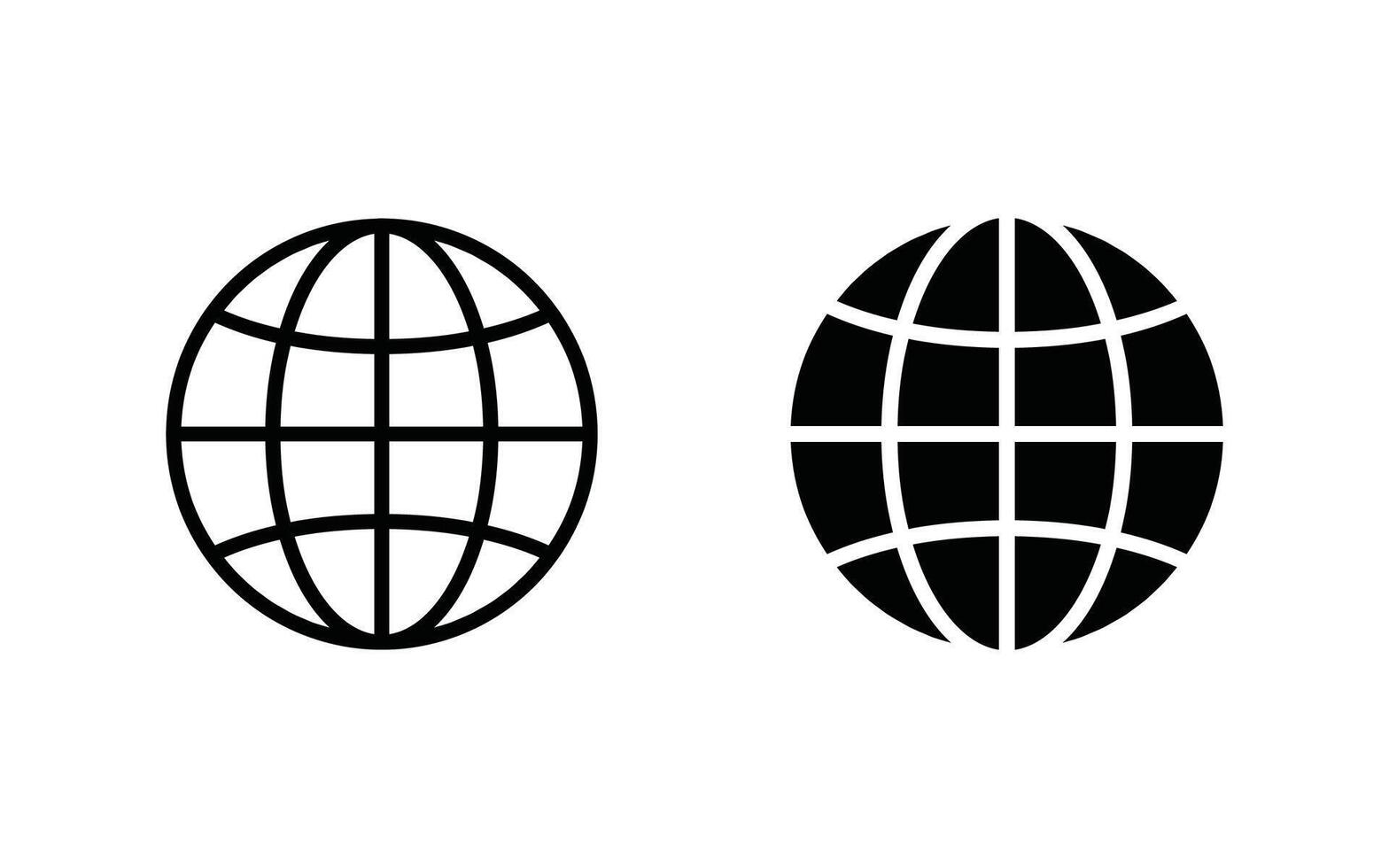 Globe icon, web icon illustration for web, ui, and mobile apps vector