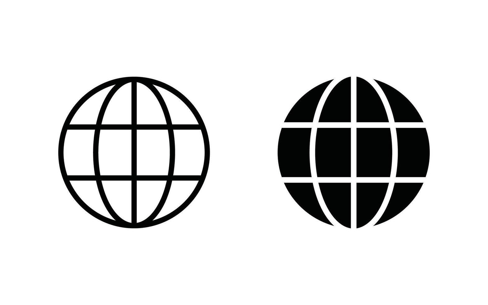 Globe icon, web icon illustration for web, ui, and mobile apps vector