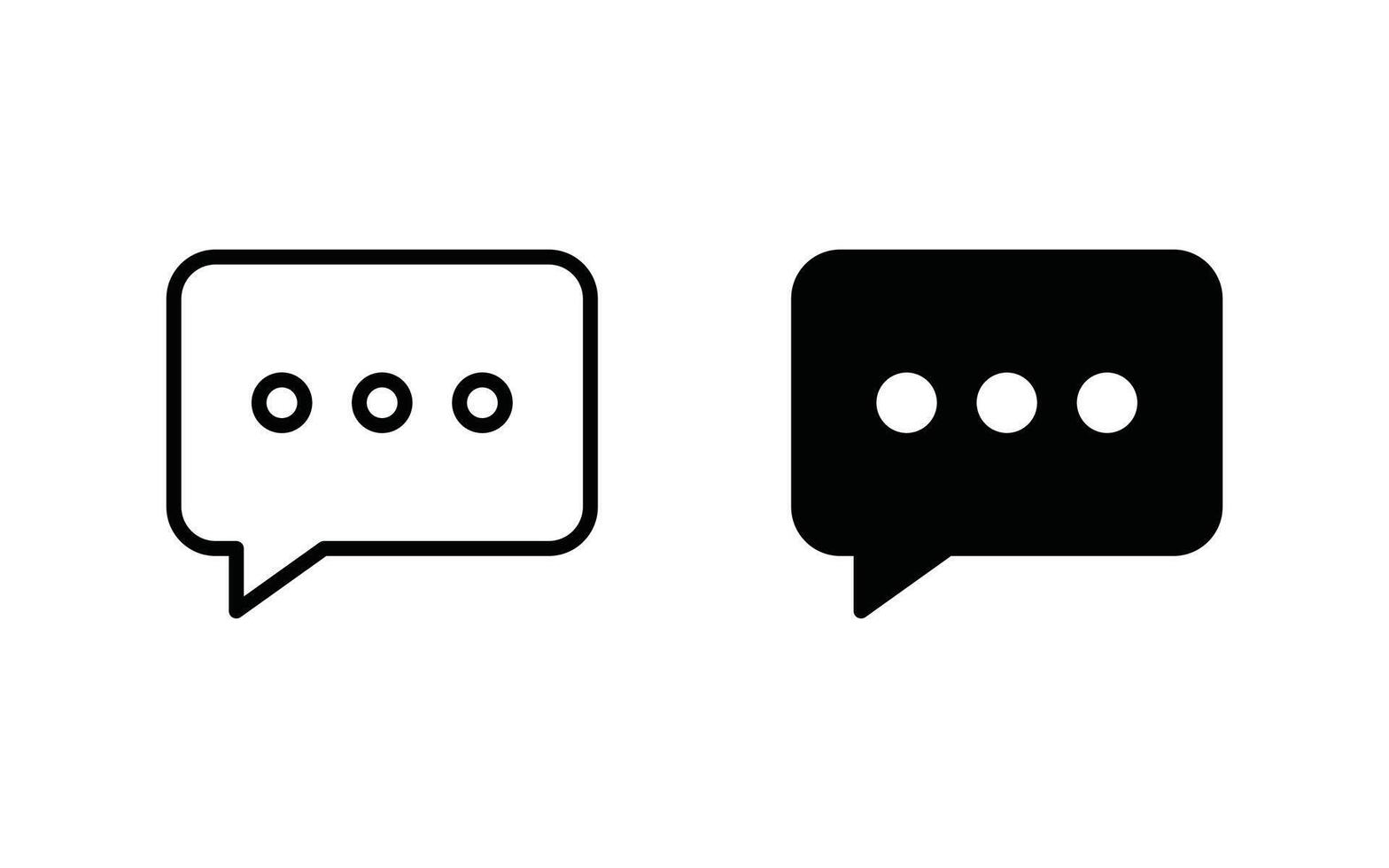 Chat Bubble Icon set. Chat, message, message, sms, chat, chatting, talk line icon illustration vector