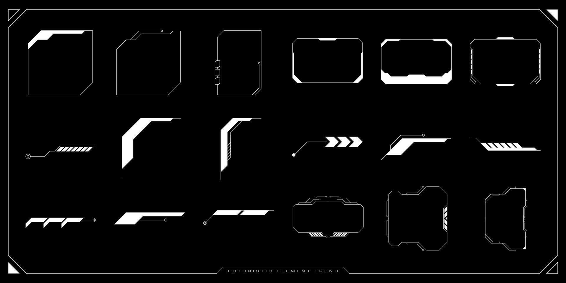Scifi futuristic hud dashboard display virtual reality technology screen. Futuristic User Interface set. Statistics, data information infographic. vector