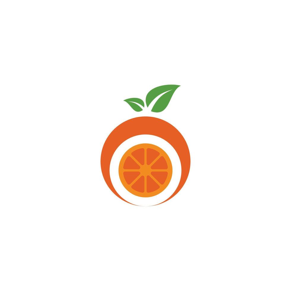 Creative orange logo design. Premium vector
