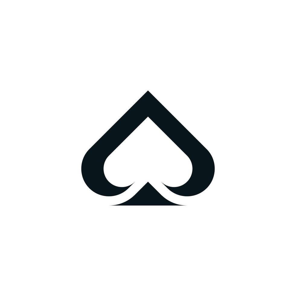 Creative modern ace logo design. Premium vector
