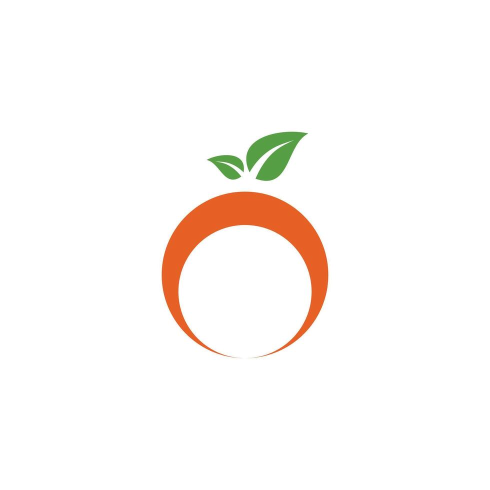 Creative orange logo design. Premium vector