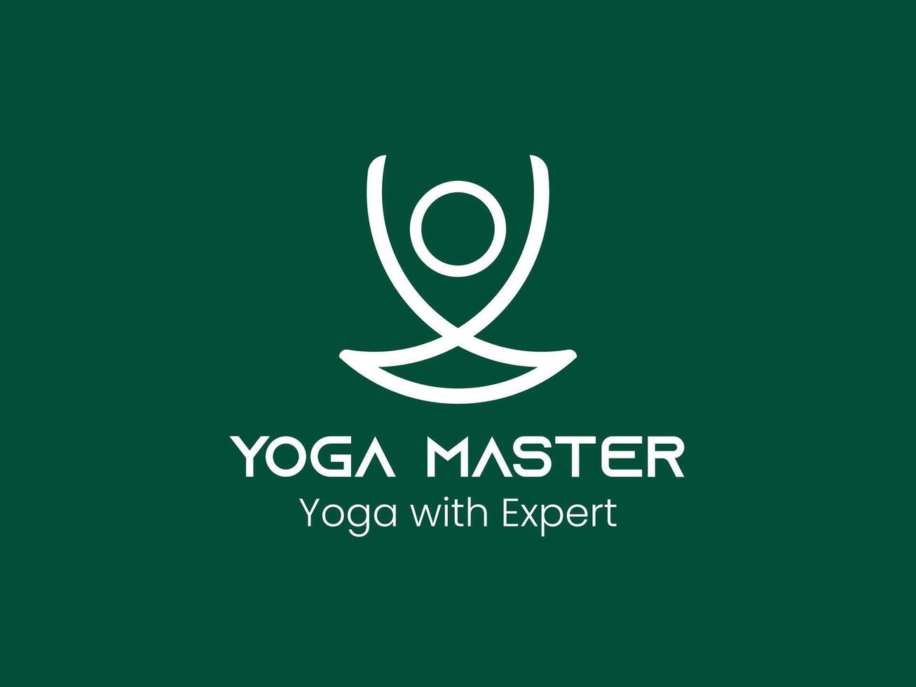 A logo design for yoga studio vector