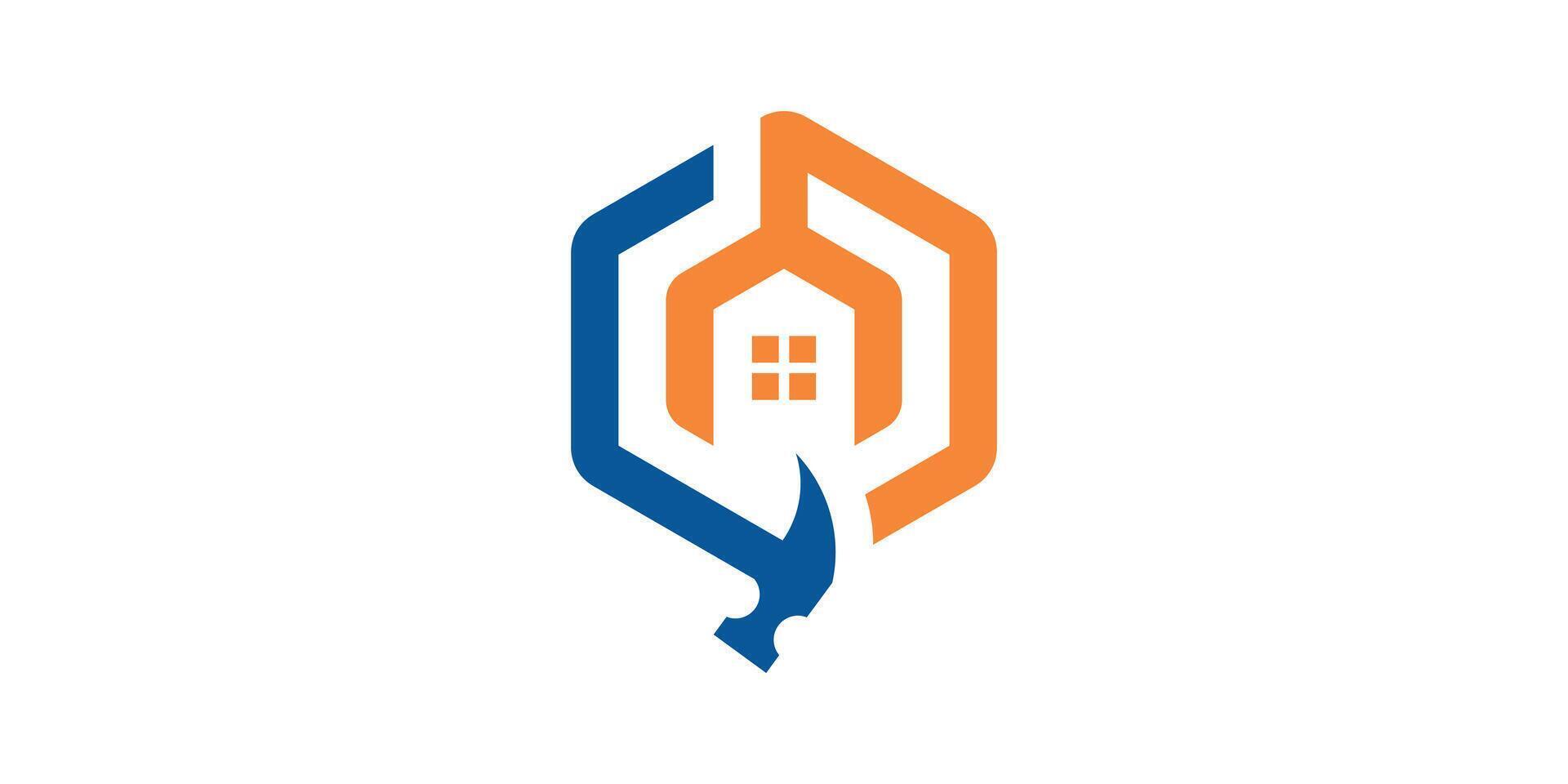 home repair logo design, construction, architect, building, logo design template, symbol, icon, , creative, idea. vector