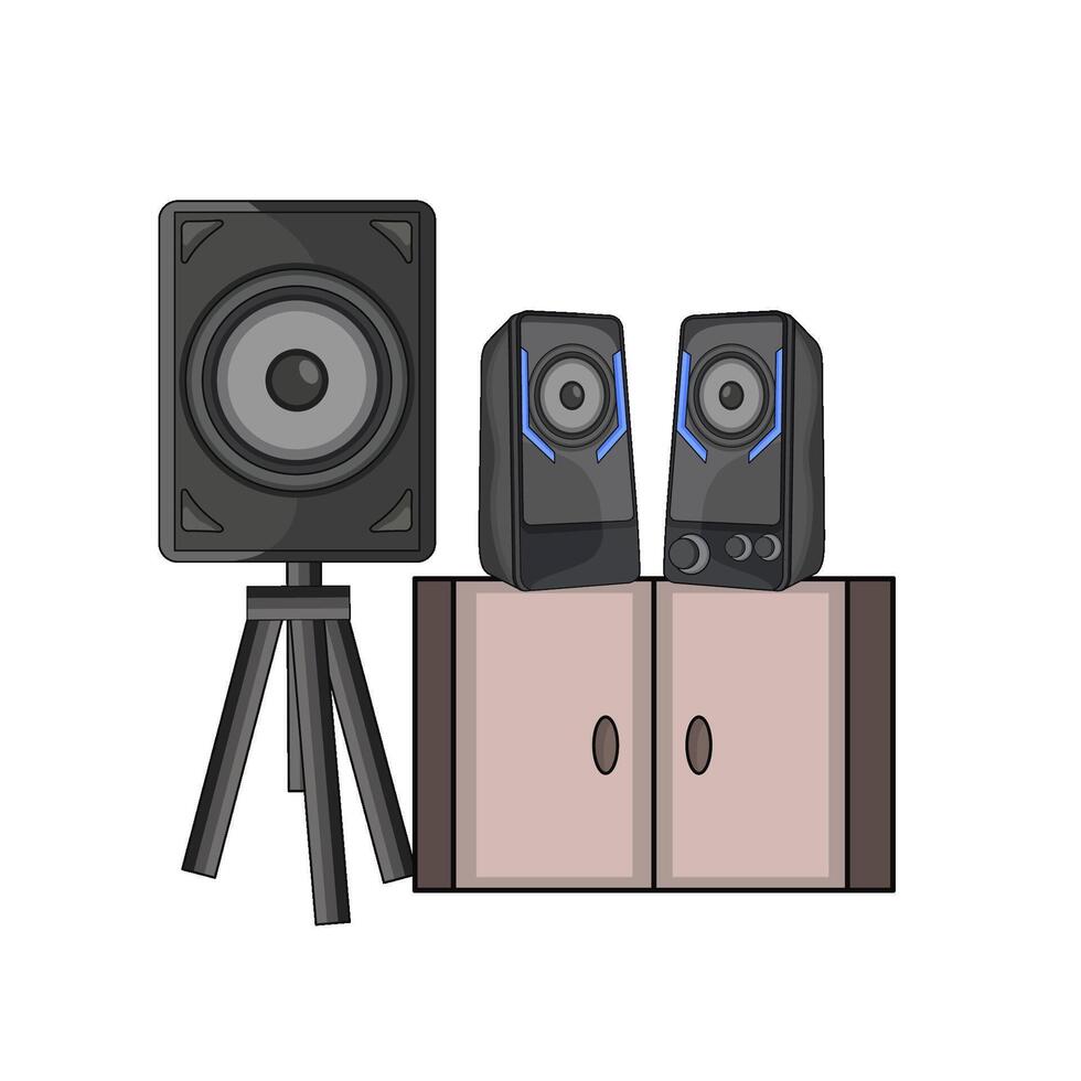 illustration of audio speaker vector