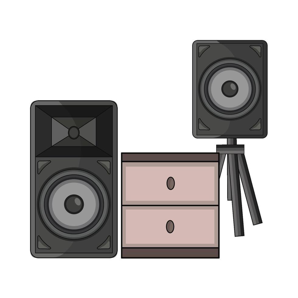 illustration of audio speaker vector