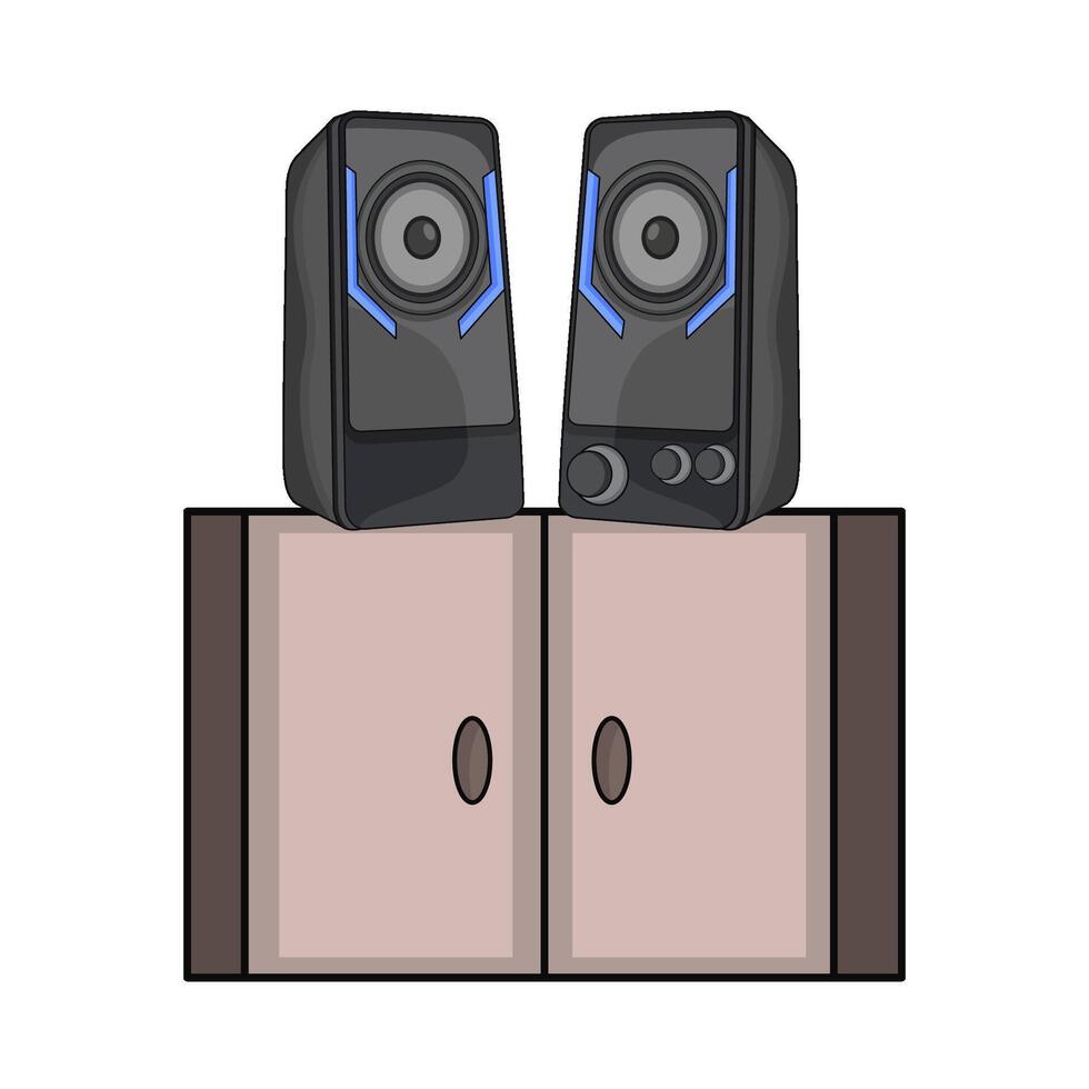 illustration of audio speaker vector