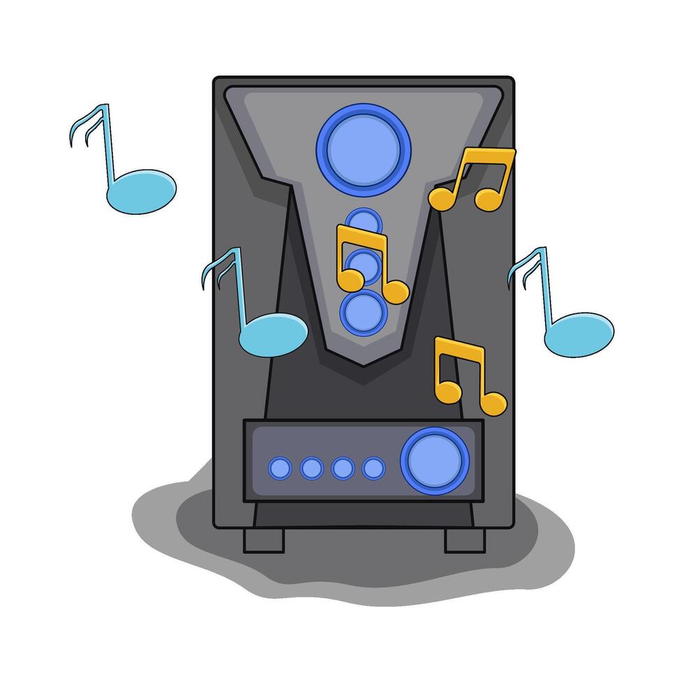 illustration of audio speaker vector