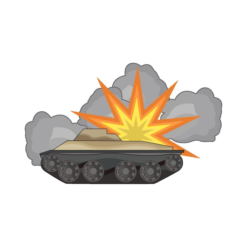 illustration of military tank vector