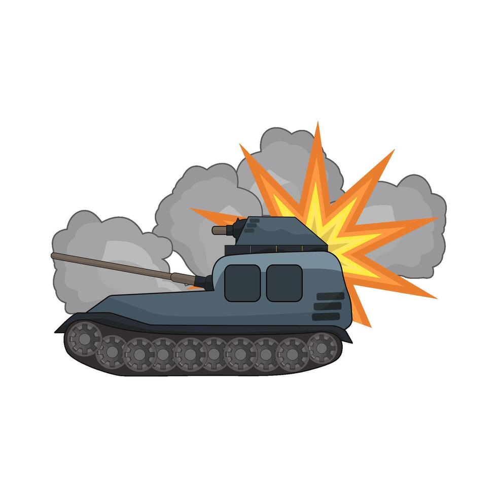 illustration of military tank vector