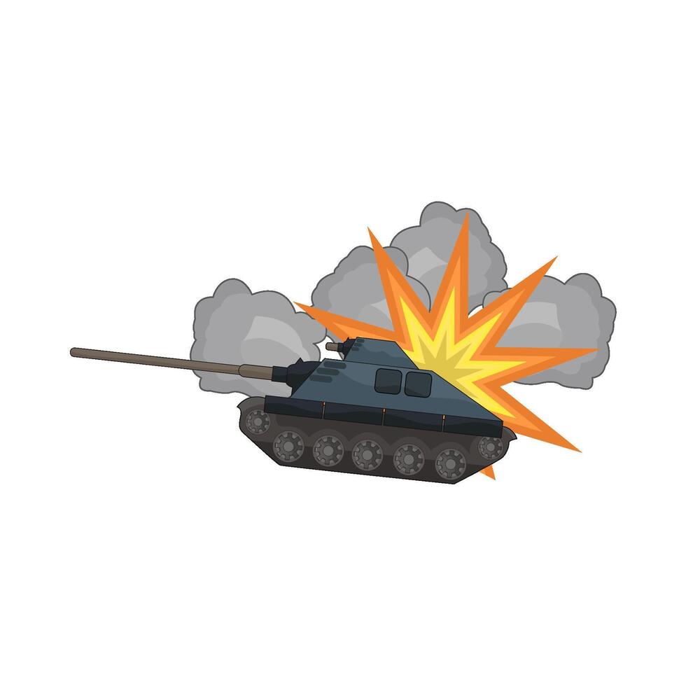 illustration of military tank vector