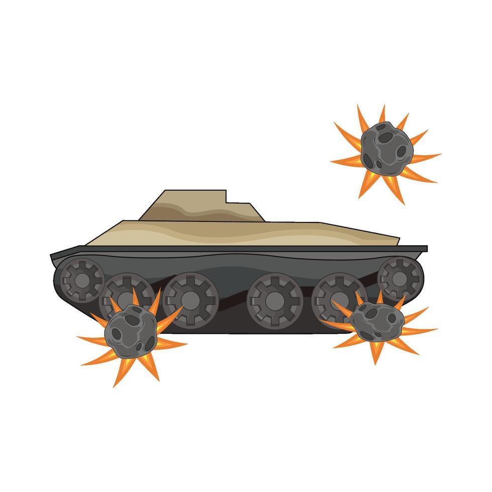illustration of tank vector