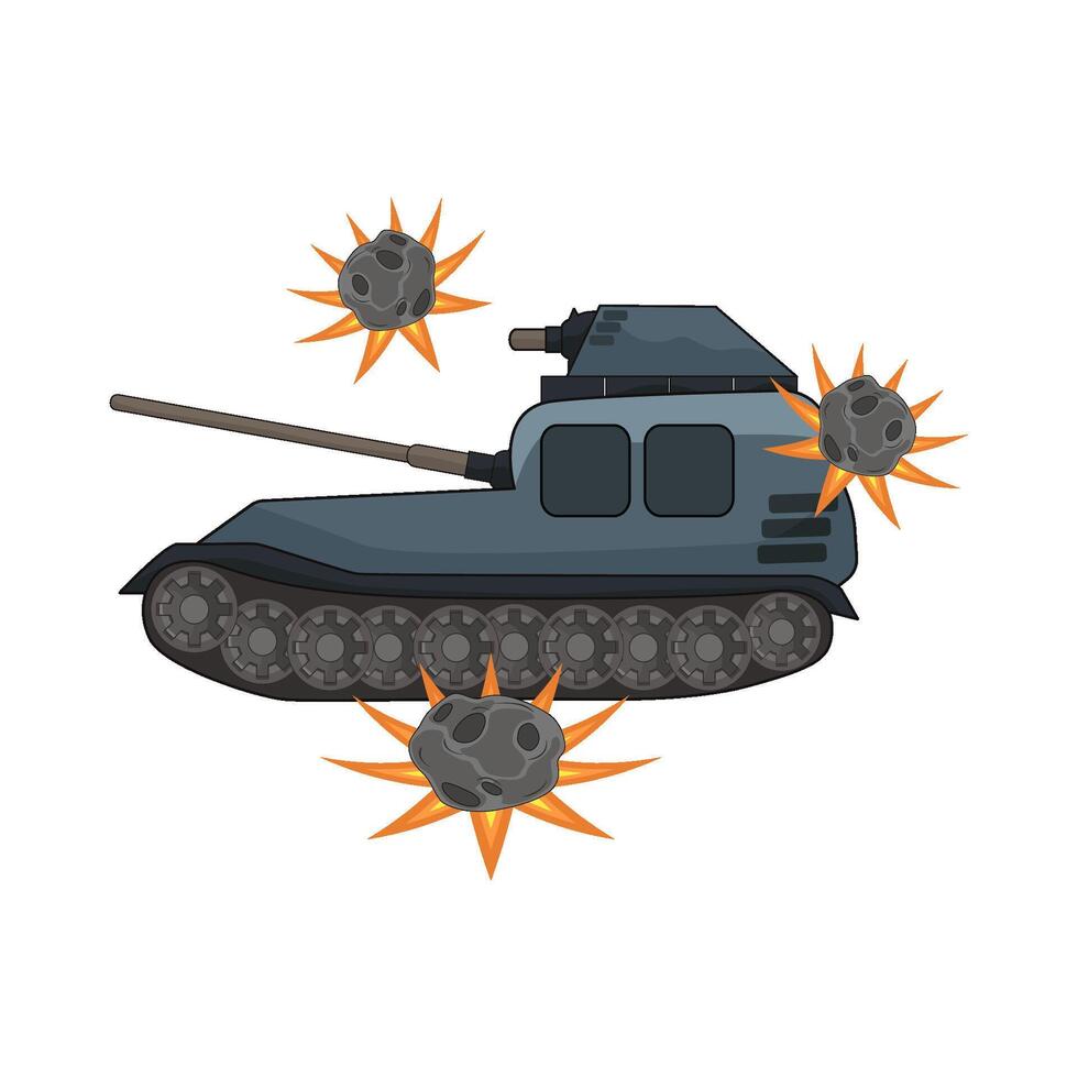 illustration of tank vector