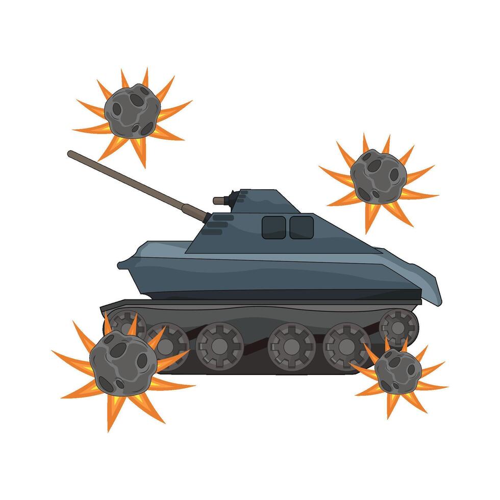 illustration of tank vector