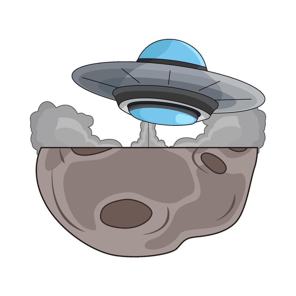 illustration of ufo vector