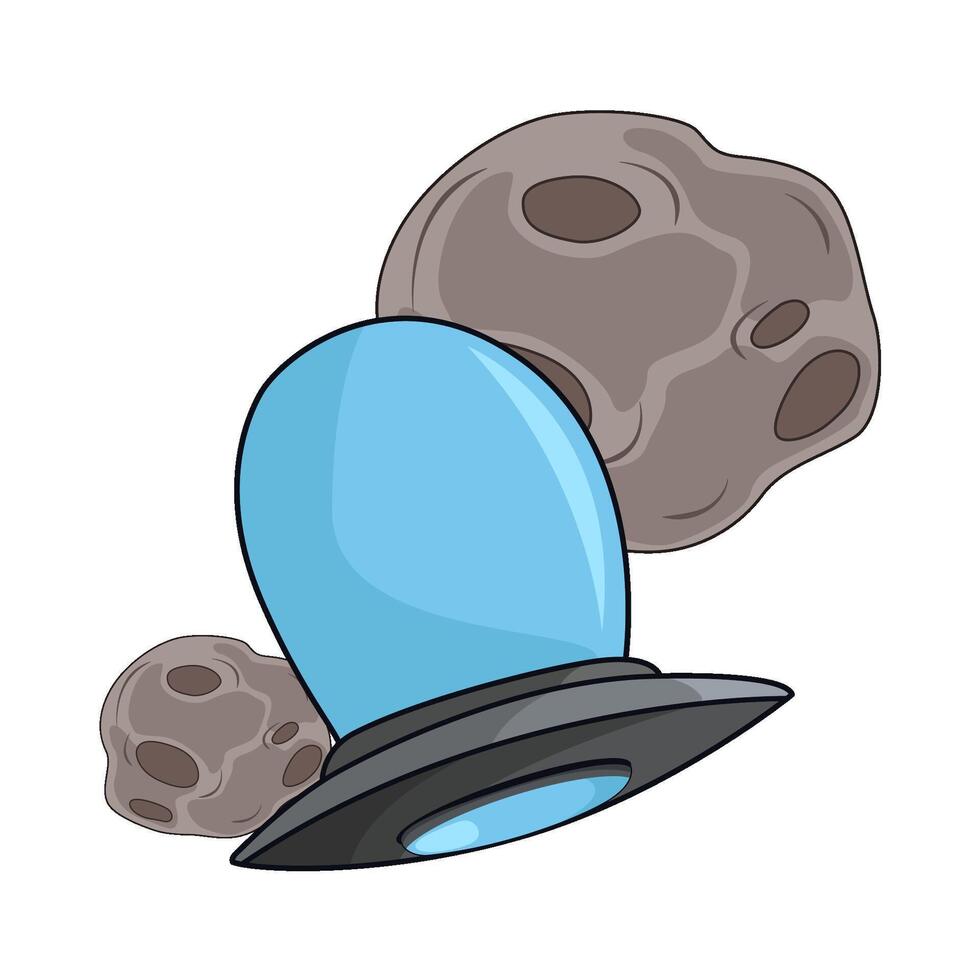 illustration of ufo vector