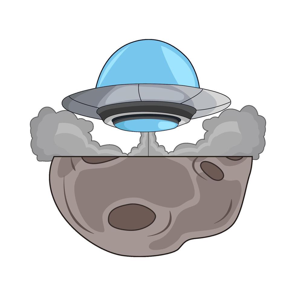 illustration of ufo vector