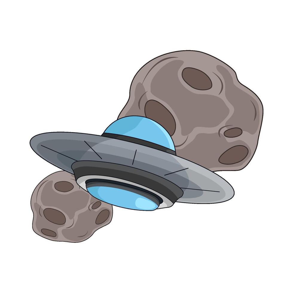 illustration of ufo vector