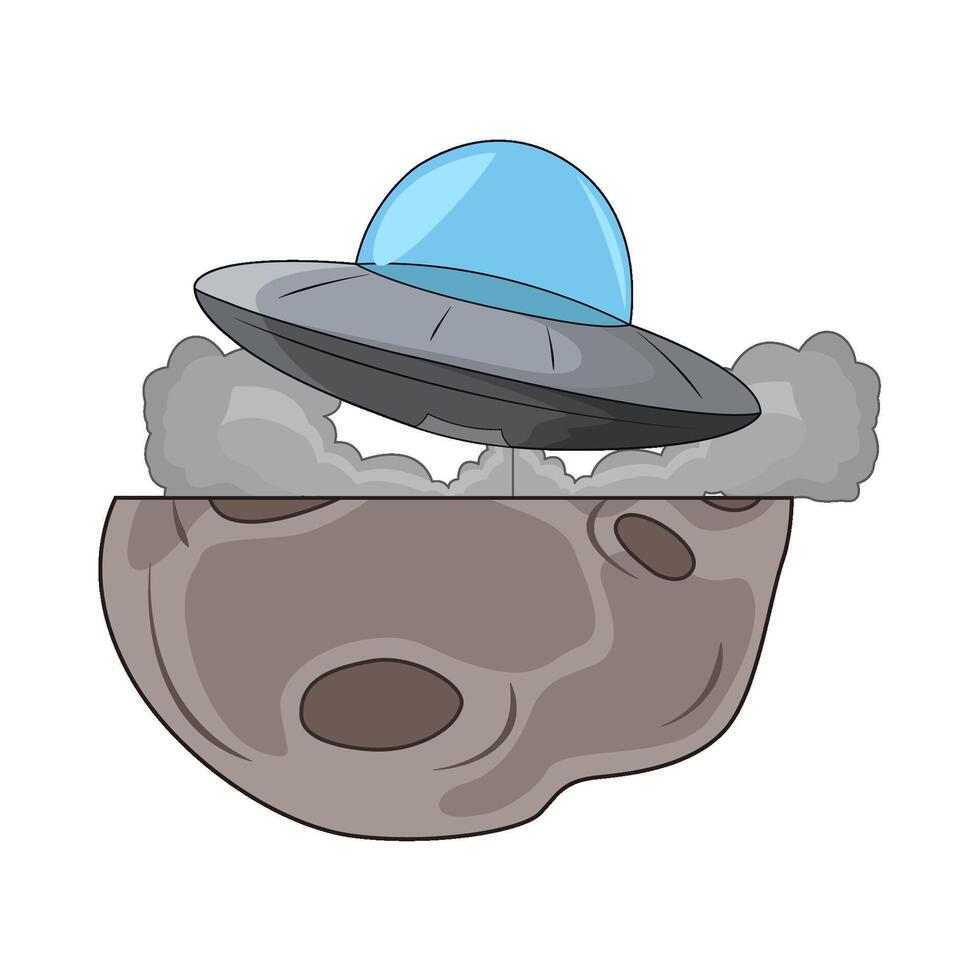 illustration of ufo vector