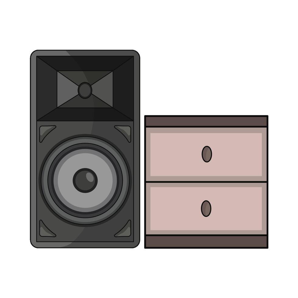 illustration of audio speaker vector