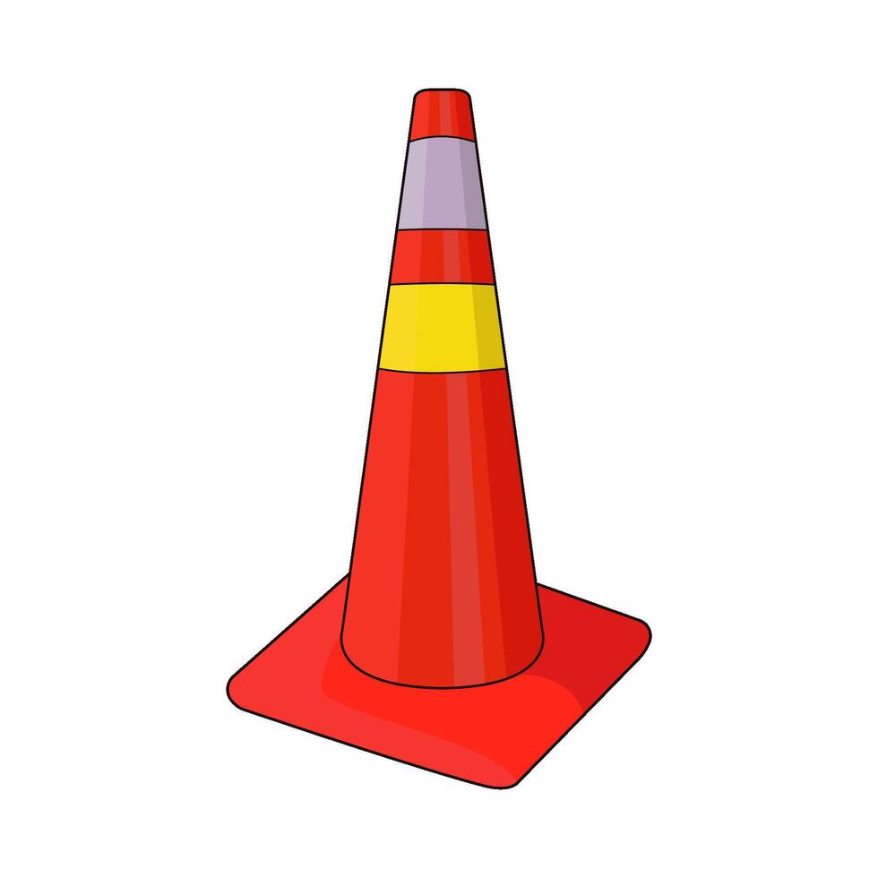 illustration of traffic cone vector
