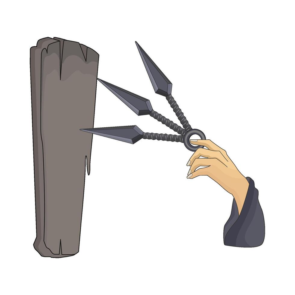 illustration of kunai vector