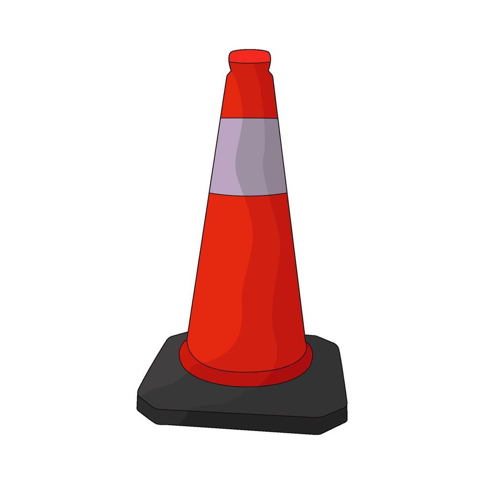 illustration of traffic cone vector