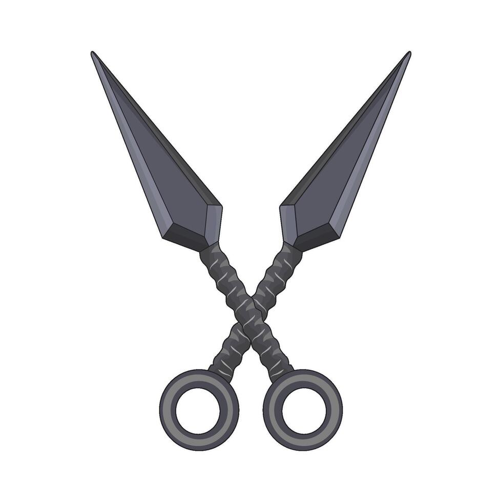 illustration of kunai vector