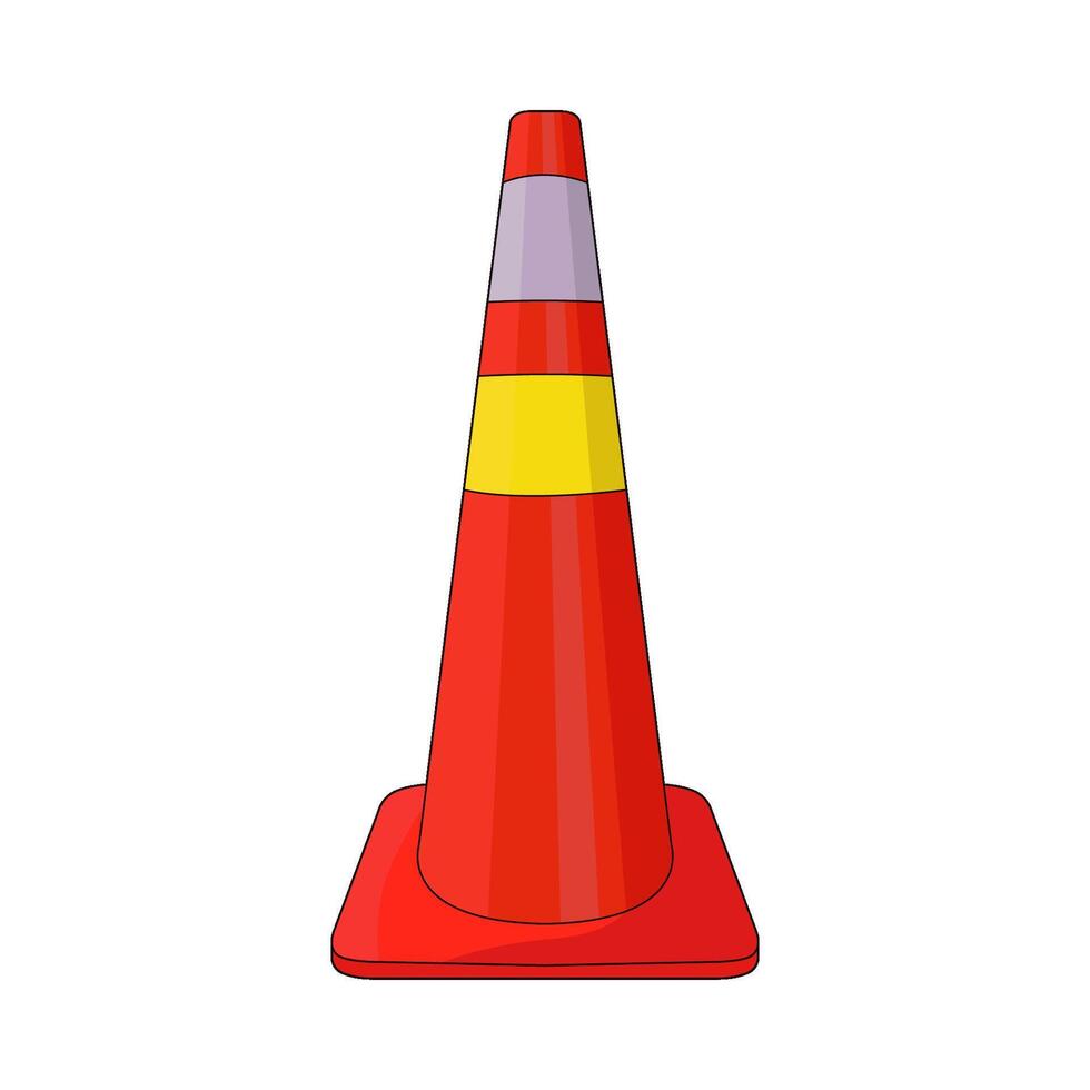 illustration of traffic cone vector
