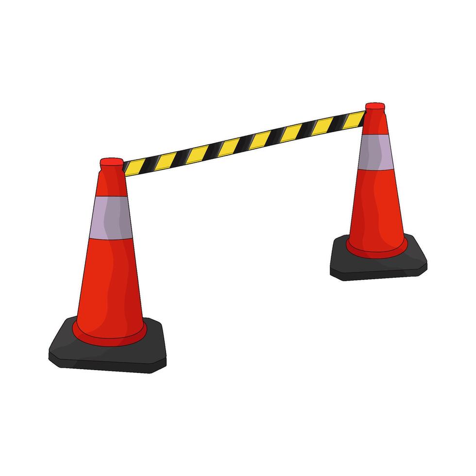 illustration of traffic cone vector