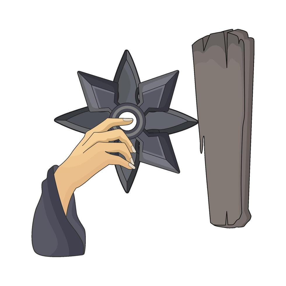 illustration of shuriken vector