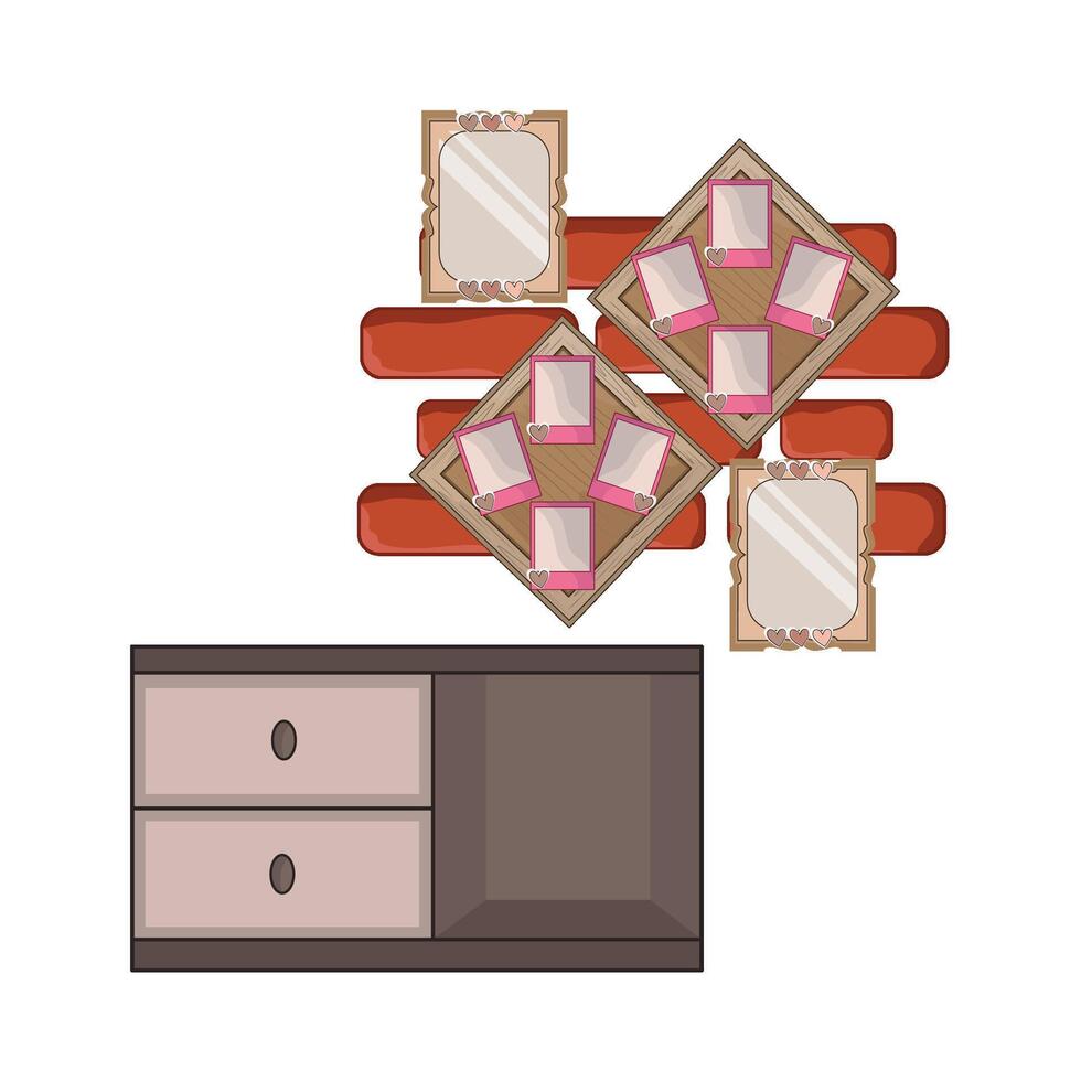 illustration of wall frame vector