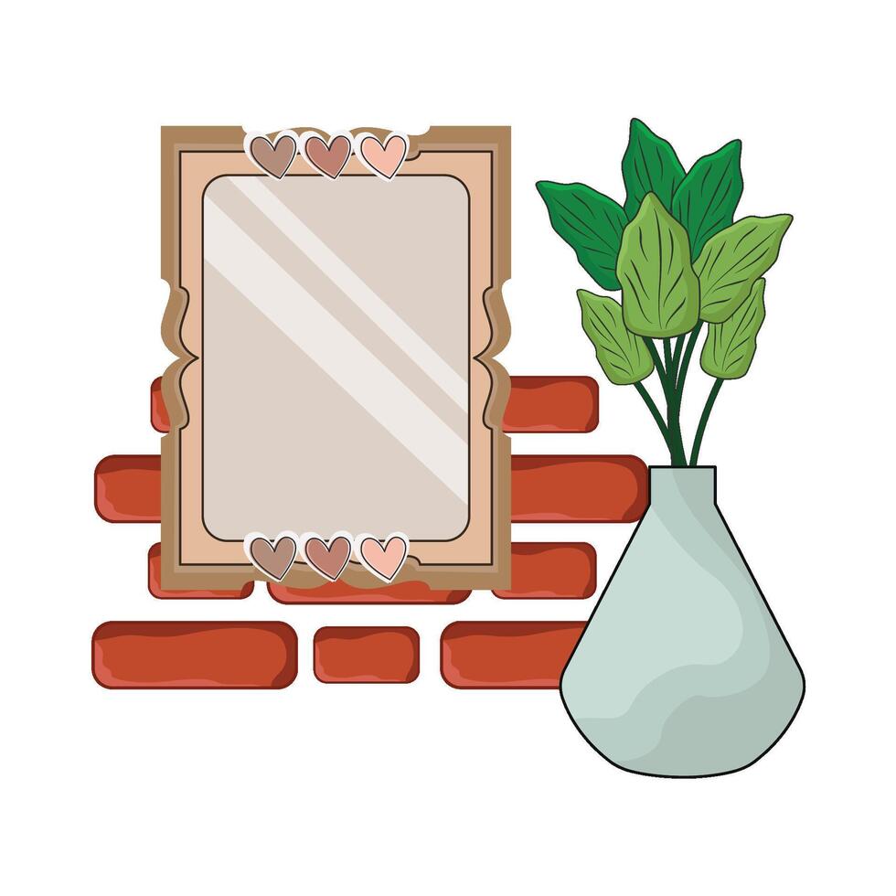 illustration of wall frame vector