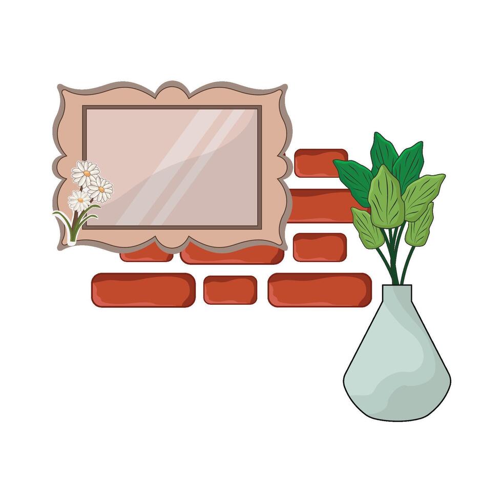 illustration of wall frame vector
