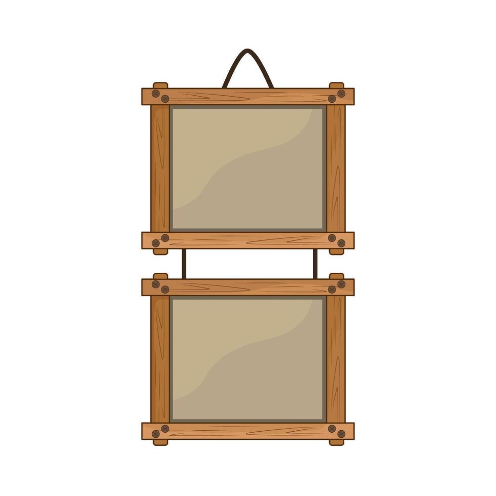 illustration of hanging frame vector
