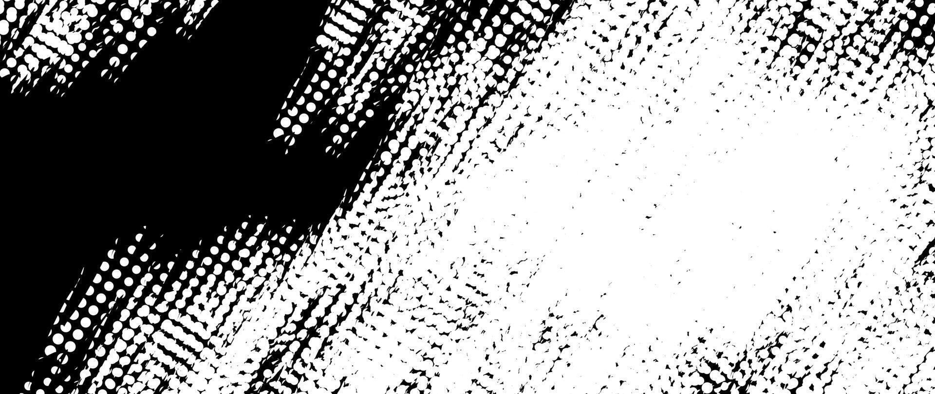 illustration of abstract black and white grunge texture background vector