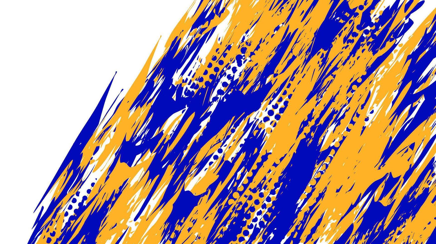 illustration of abstract blue and orange grunge texture background vector