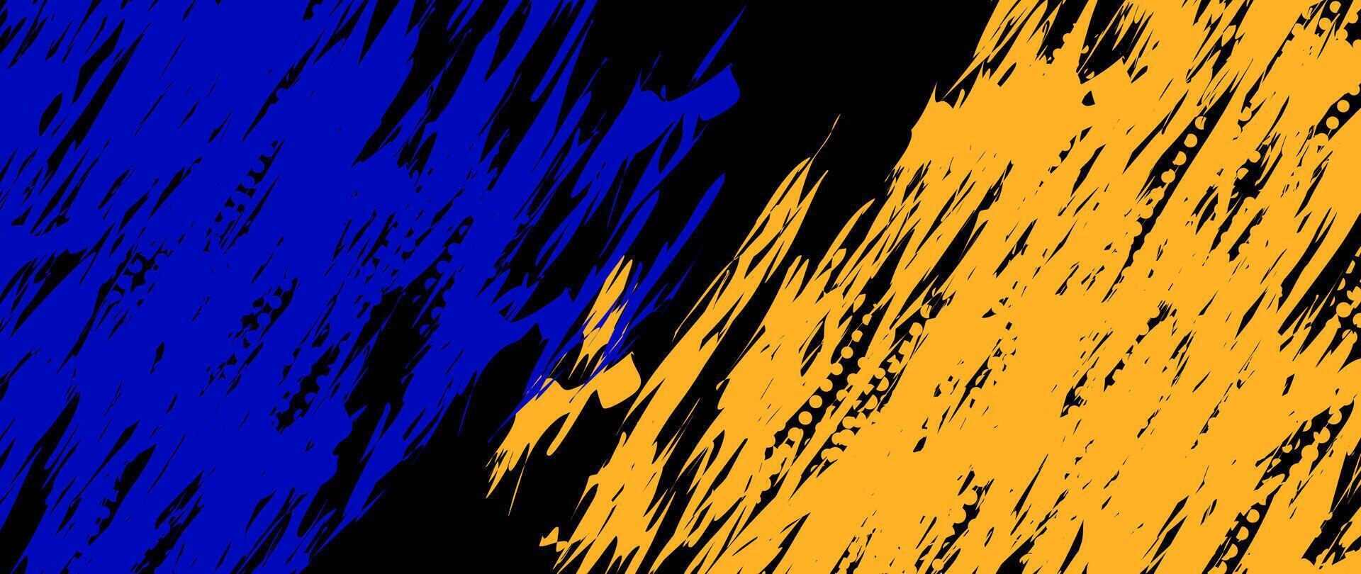 illustration of abstract blue and orange grunge texture background vector
