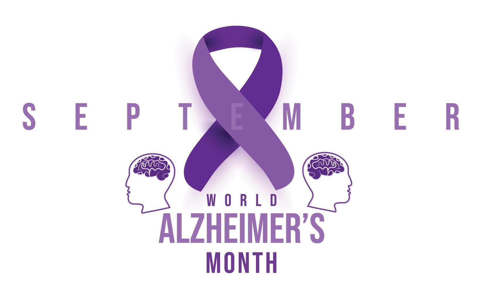 World Alzheimer's month. background, banner, card, poster, template. illustration. vector
